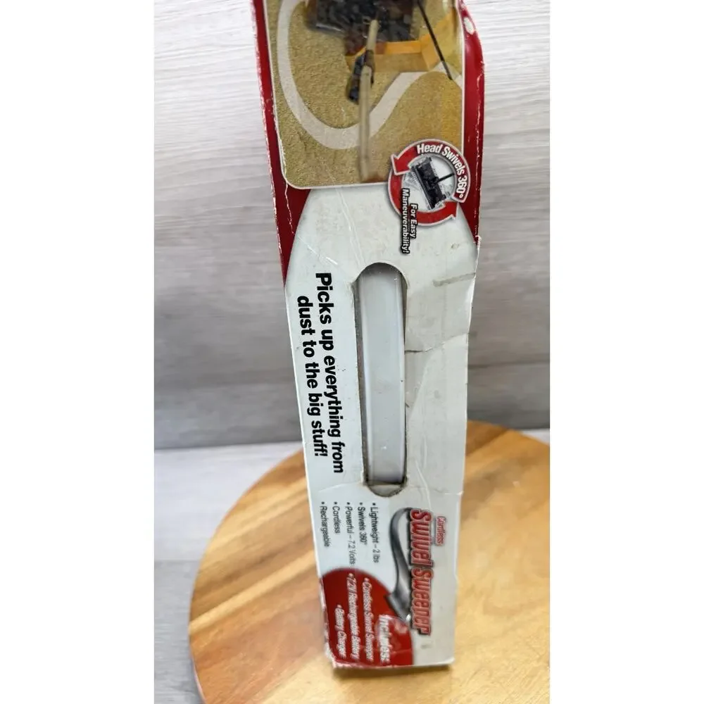New OnTel Cordless Swivel Sweeper 7.2 V Rechargeable/Lightweight As Seen on TV